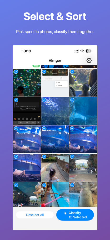 AImger iOS - 选取分类