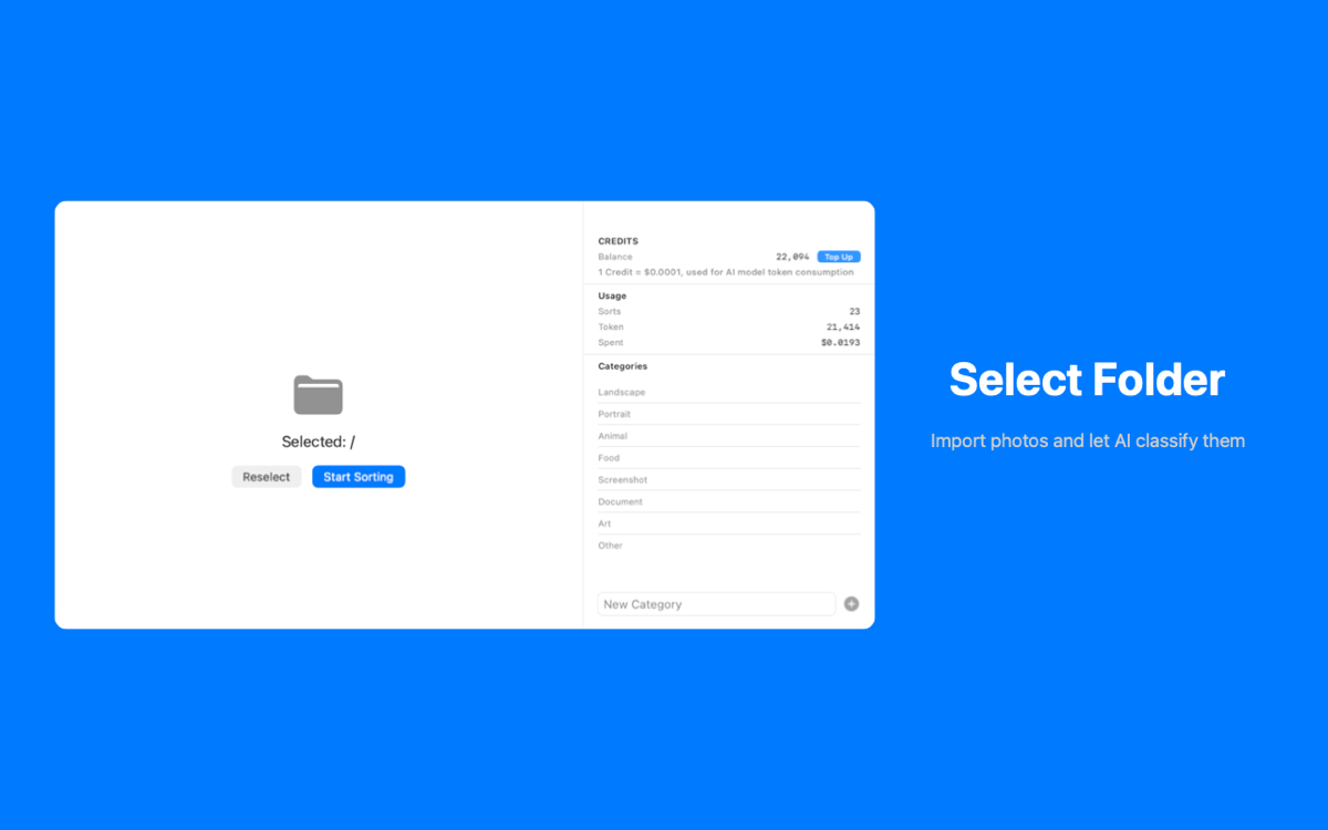 AImger macOS - Select Folder