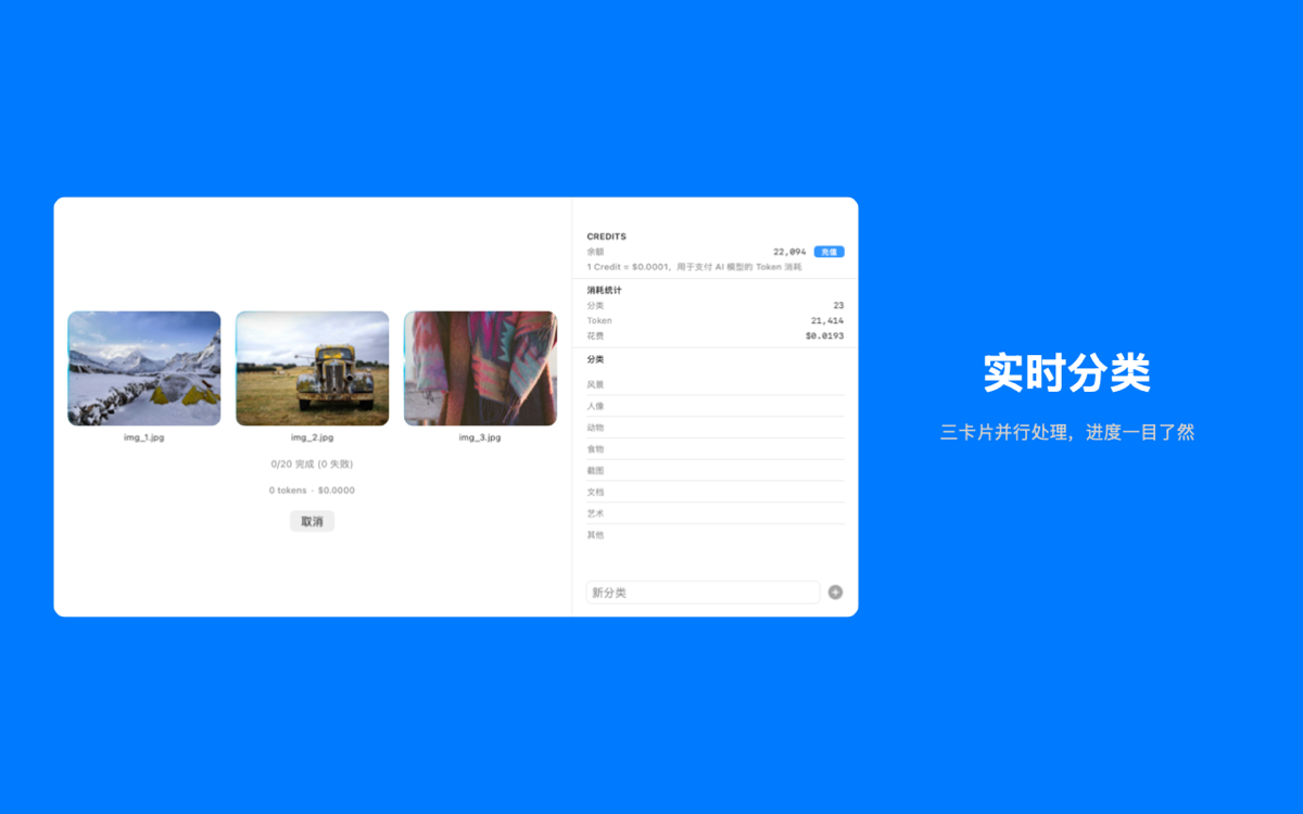 AImger macOS - 实时分类